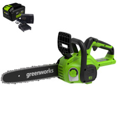 Пила цепная аккумуляторная Greenworks G24CS25K8 24В (АКБ 8Ач + ЗУ)