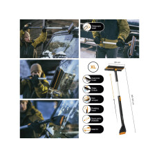 Щетка для снега со скребком телескопическая X-series FISKARS (1078492)