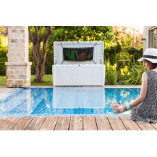 Сундук пластиковый уличный Keter SUMATRA POOL KIT ECOM (кремовый)