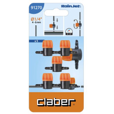 Клапан запорный Claber 1/4", 5 шт.
