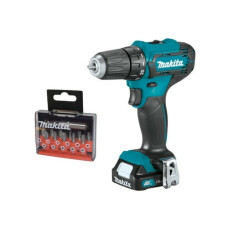 Аккум. дрель-шуруповерт MAKITA DF 333 DWYE в чем. + набор бит