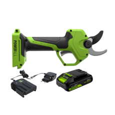 Секатор аккумуляторный Greenworks PR24320 24V (АКБ 2Ач + ЗУ)