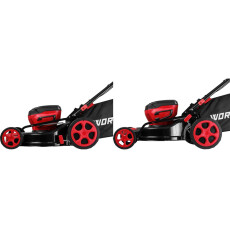 Газонокосилка аккумуляторная WORTEX CLM 4536 XLT SET (2 АКБ 4Ач + ЗУ)
