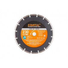 Алмазный круг 230х22 мм универс. сегмент. MASTER STARTUL (сухая резка)