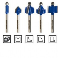 НАБОР ФРЕЗ DREMEL (TR675) 5шт для TRIO