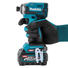 Аккумуляторный ударный шуруповерт MAKITA XGT TD003GA201 в чем. (2 АКБ 2Ач + ЗУ)