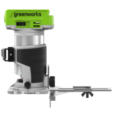 Фрезер аккумуляторный Greenworks G24RO 24В (АКБ 2Ач +ЗУ)