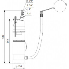 Погружной насос Grundfos SBA 3-45 AW