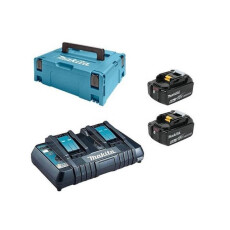 Комплект аккумулятор 18.0 В BL1830B 2 шт. + зарядное устройство DC18RD + кейс MAKPAC