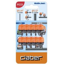 Капельница встраиваемая Claber 0-40л/ч (1 отв.), 10 шт.