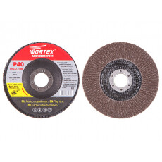 Круг лепестковый 125х22мм P40 плоск. WORTEX
