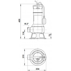 Погружной насос Grundfos Unilift AP 35B.50.08.A1.V