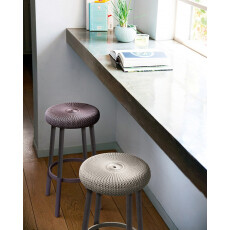 Стул барный уличный Keter Cozy bar stool (Коузи Бар), бежевый