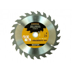 Диск пильный 190х30/20/16 мм 60 зуб. по дереву STARTUL (твердоспл. зуб)