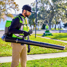 Воздуходув аккумуляторный ранцевый Greenworks GD82BP2 82В