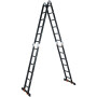 Лестница алюм. многофункц. 4х6 ступ.(332см/690см) 17кг BLACK LINE STARTUL (ST9930-06)