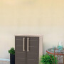 Шкаф уличный Keter Boston base compact низкий (каппучино)