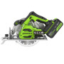 Циркулярная пила аккумуляторная Greenworks GD24CS 24В (АКБ 5Ач + ЗУ)