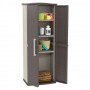 Шкаф уличный Keter Boston base compact tall высокий (каппучино)