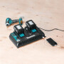 Комплект Makita (АКБ LXT 18.0 В BL1860B 2 шт. + зарядное устройство DC18RD) в кейсе MAKPAC тип 3