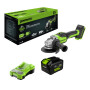 Аккумуляторная углошлифмашина Greenworks GD24AG 24В (АКБ 8Ач + ЗУ)