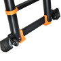 Лестница телескопическая 2-х секц. алюм. 290/580см, 2х7 ступ. 19,2кг BLACK LINE STARTUL (ST9932-058)