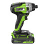 Винтоверт ударный аккумуляторный Greenworks GD24ID3 24В (АКБ 2Ач + ЗУ)