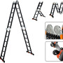 Лестница алюм. многофункц. 4х6 ступ.(332см/690см) 17кг BLACK LINE STARTUL (ST9930-06)