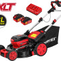 Газонокосилка аккумуляторная WORTEX CLM 4536-2 XLT SET (2 АКБ 4Ач + ЗУ)