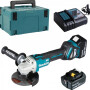 Аккумуляторная углошлифмашина MAKITA LXT DGA511RTJ в кейсе (2 АКБ 5Ач + ЗУ)