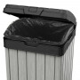 Контейнер для мусора уличный ROCKFORD BIN 125L, черный/серый