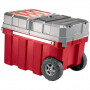 Ящик для инструментов на колесах Keter MASTERLOADER Cart (Мастерлоадер), красный/серый