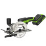 Циркулярная мини-пила аккумуляторная Greenworks G24MCS 24В (АКБ 2Ач + ЗУ)