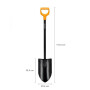 Лопата штыковая с удлиненным лезвием XL Blade FISKARS (черная) (1067516)