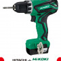 Аккумуляторный шуруповерт Hikoki DS10DAL (+ набор бит HItachi на 24 предмета)