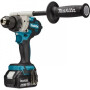 Аккумуляторная дрель-шуруповерт MAKITA LXT DDF 486 RTJ в чемодане