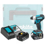 Аккумуляторный ударный шуруповерт MAKITA DTD157RTJ в чем. (2 АКБ 5Ач + ЗУ)