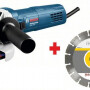 Угловая шлифмашина Bosch GWS 750-125 + алмазный диск