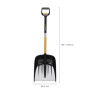 Лопата снеговая телескопическая X-series FISKARS (1200x360)