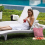 Шезлонг лежак KETER Sun Lounger Pacific, белый
