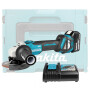 Аккумуляторная углошлифмашина MAKITA LXT DGA 511 RT кейс MakPac 2