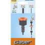 Переходник резьбовой Claber для шланга 1/2" - 1/4"