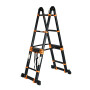 Лестница телескопическая 2-х секц. алюм. 290/580см, 2х7 ступ. 19,2кг BLACK LINE STARTUL (ST9932-058)