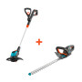 Комплект Gardena - Ножницы аккумуляторные Gardena ComfortCut Li-18/50 + Триммер аккумуляторный Gardena EasyCut Li-18/23