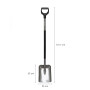 Лопата совковая FISKARS Ergonomic (серая) (1066712)