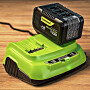 Ультрабыстрое двойное зарядное устройство Greenworks 24V G24X2C8 8A