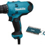 Сетевая дрель-шуруповерт Makita DF 0300X3 + набор бит (10 шт.)