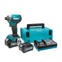 Аккумуляторный ударный шуруповерт MAKITA XGT TD003GA201 в чем. (2 АКБ 2Ач + ЗУ)