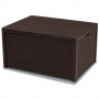 Столик-сундук Keter Arica rattan storage table (Арика раттан), коричневый
