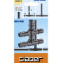 Тройник для капельной трубки Claber 1/2", 2 шт.